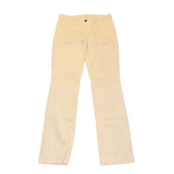 J. Crew Factory Matchstick Corduroy Pants Cream Color 31 R - Picture 1 of 3